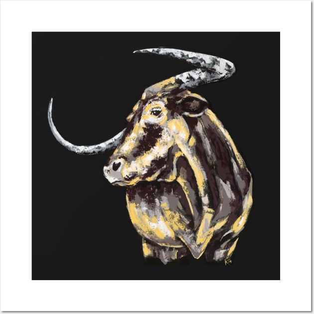 Texas Longhorn Wall Art by konnijensen